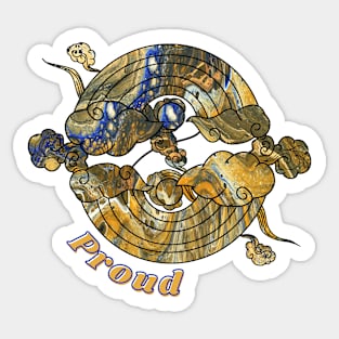 Proud Rainbows - Golden Warrior Sticker